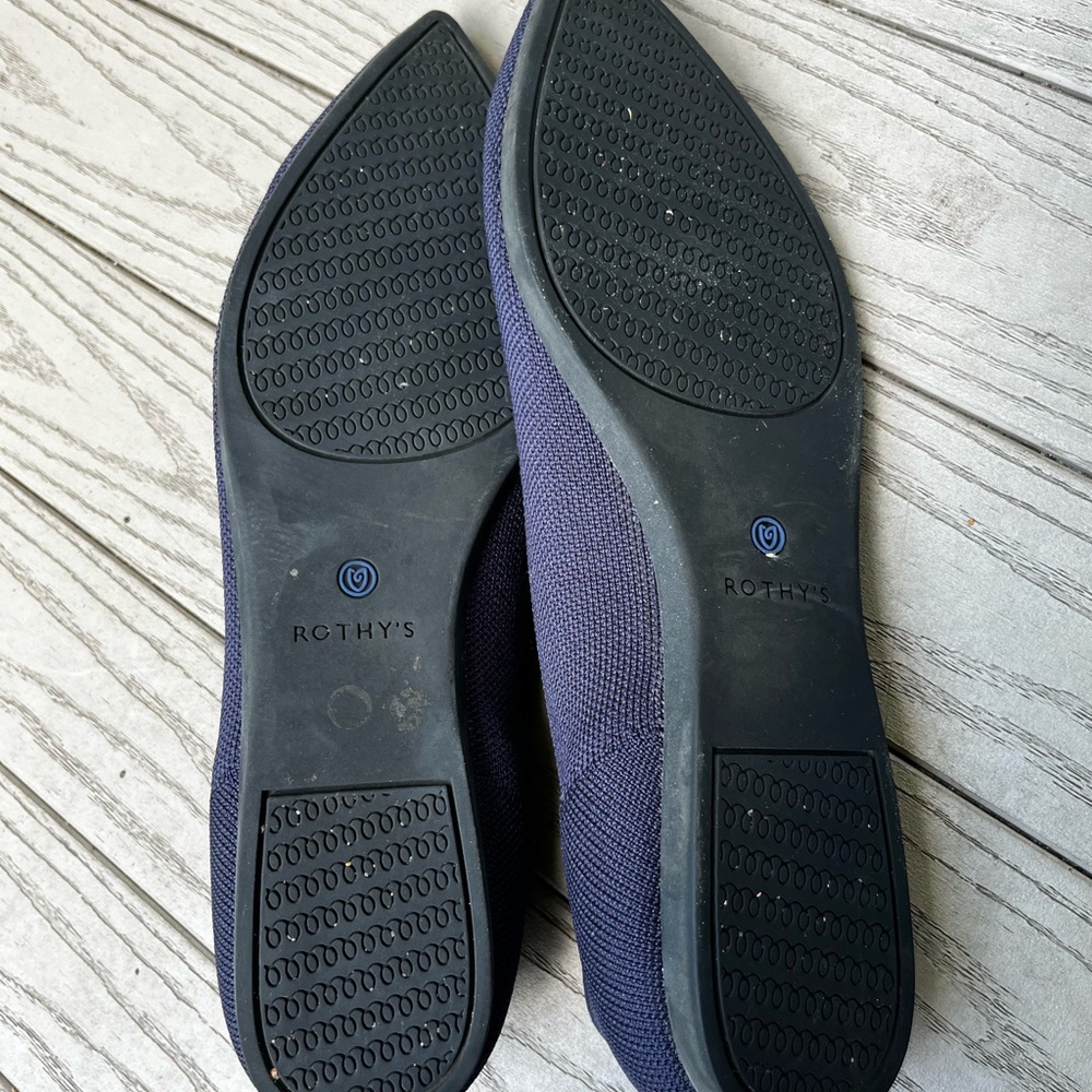 Rothy’s The Point In Navy Size 12 - image 4